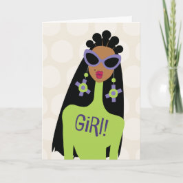 Check je sterke vrienden - Meisje Bedankkaart