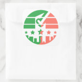 Check Mark of Unity Vierkante Sticker (Tas)