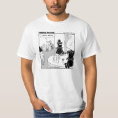 "Check Mate" hilarische Chess Peace cartoon T-shirt (Voorkant)