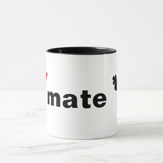 "Check Mate" met rood vinkje en Chess King Mok (Midden)