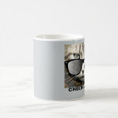 Check Meowt, Cat Coffee Mok (Center)