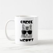 Check Meowt — Cat Humor Koffiemok (Links)