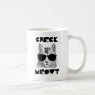 Check Meowt — Cat Humor Koffiemok