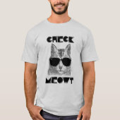 Check Meowt — Cat Humor T-shirt (Voorkant)