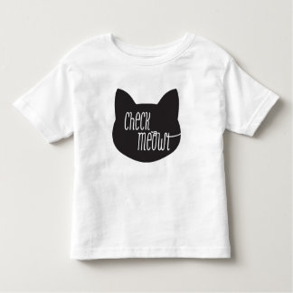 Check Meowt Cat T-shit Kinder Shirts