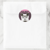Check Meowt, Funny CAT MET SUNGLASSEN STICKERS (Tas)