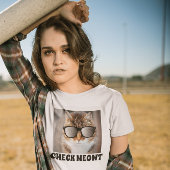 Check Meowt, Funny Cat met zonnebrillen T-shirts