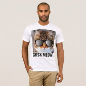 Check Meowt, Funny Cat T shirt (Voorkant volledig)
