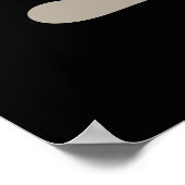 Check Meowt Funny Cool Cat Pun Dark BG Poster (Hoek)