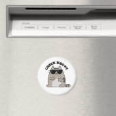 Check Meowt Funny Cool Cat Pun Magneet (Insitu (Vaatwasser))