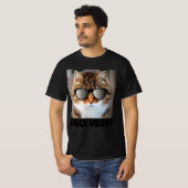 Check Meowt, Funny Mannen Cat T-shirt (Voorkant volledig)
