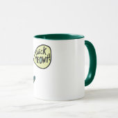 Check Meowt Punny Skateboarding Tabby Cat Mok (Voorkant rechts)