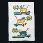 Check Meowt. Skateboard Surf Snowboard Tabblad Cat Theedoek<br><div class="desc">CONTROLEER MEOWT! Decoreer je keuken met deze grappige handdoek. Maakt een geweldig huishouden of verjaardagscadeau voor dat kattenliefje in je leven! Of de skateboarder,  surfer of snowboarder. Bekijk mijn winkel voor meer overeenkomende spullen zoals mokken en stickers! En nog meer katten...  en honden.</div>