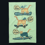 Check Meowt. Skateboard Surf Snowboard Tabblad Cat Theedoek<br><div class="desc">CONTROLEER MEOWT! Decoreer je keuken met deze grappige handdoek. Maakt een geweldig huishouden of verjaardagscadeau voor dat kattenliefje in je leven! Of de skateboarder,  surfer of snowboarder. Bekijk mijn winkel voor meer overeenkomende spullen zoals mokken en stickers! En nog meer katten...  en honden.</div>