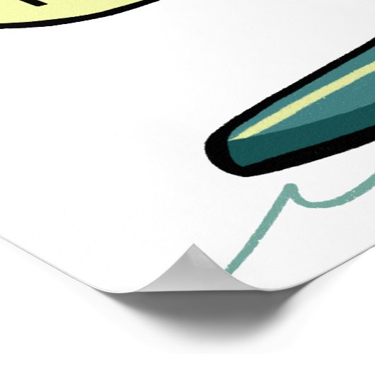 Check Meowt. Skateboard Surfer Snowboard Tabblad C Poster (Hoek)