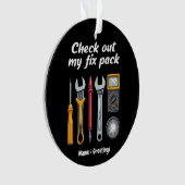 Check Out Mijn Fixpack Het Premium Kit Aangepast Ornament (voorkant)