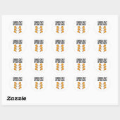 Check Out Mijn Kippenpoot Six Pack  Ronde Sticker (Vel)