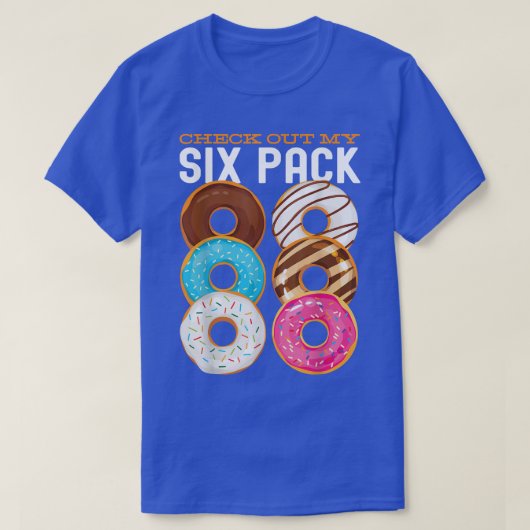 Check Out My Si Pack Donut funny gym workout resol T-shirt (Design voorkant)