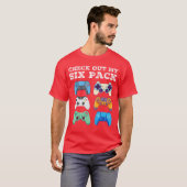 Check Out My Si Pack Gamer Funny Gamers Console vr T-shirt (Voorkant volledig)