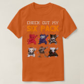 Check Out My Six Pack Bat Demon Skeleton Vampire H T-shirt (Design voorkant)