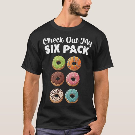 Check Out My Six Pack Donut Gym  Cute T-shirt (Voorkant)
