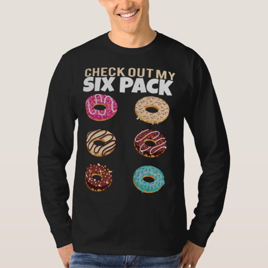 Check Out My Six Pack Donut Gym Summer Vacation T-shirt (Voorkant)