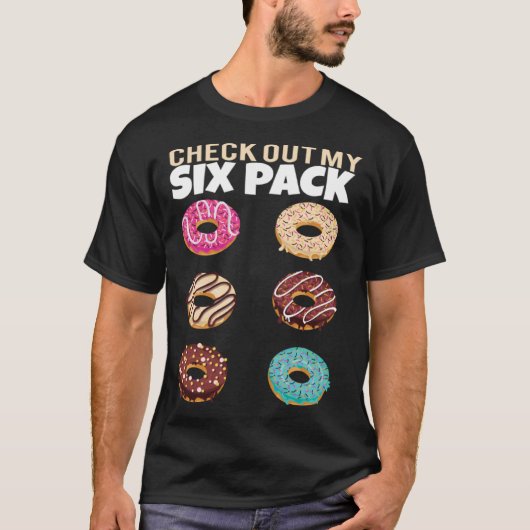 Check Out My Six Pack Donut Gym Summer Vacation T-shirt (Voorkant)