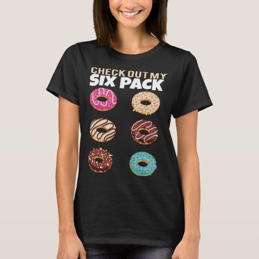 Check Out My Six Pack Donut Gym Summer Vacation T-shirt (Voorkant)