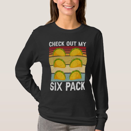 Check Out My Six Pack  Taco T-shirt (Voorkant)