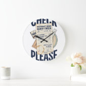 Check Please Retro Diner Wandklok (Huis)