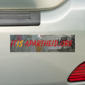 check point, It, is, Apartheid.org Bumpersticker (Op auto)