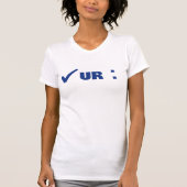 Check UR COLON: T-shirt (Voorkant)