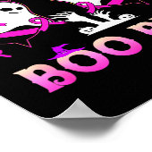 Check Your Boo Bees Funny Breast Cancer Halloween Poster (Hoek)