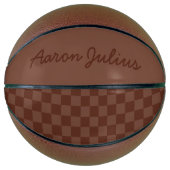  checkboard - Aangepaste Basketball-cadeaus Mini Basketbal (Voorkant)