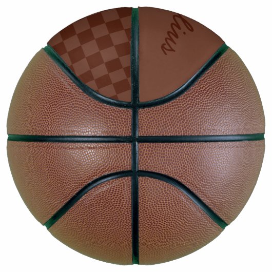  checkboard - Aangepaste Basketball-cadeaus Mini Basketbal (Rechts)