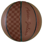  checkboard - Aangepaste Basketball-cadeaus Mini Basketbal (Verticaal)