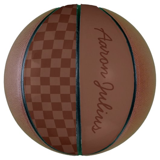  checkboard - Aangepaste Basketball-cadeaus Mini Basketbal (Verticaal)