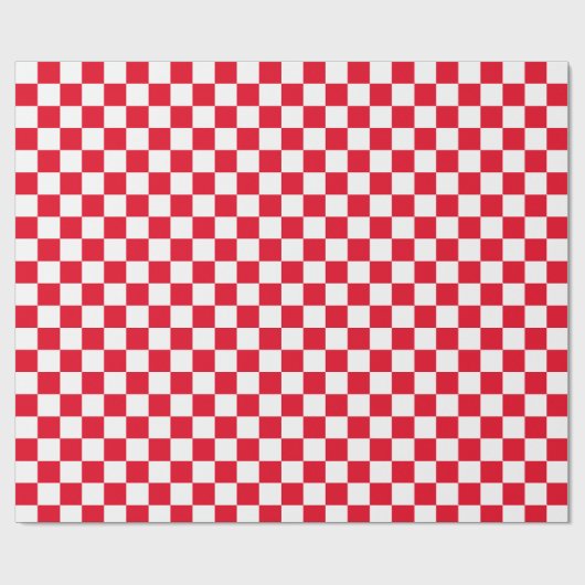 Checkboard voor witte en [rode] cheques cadeaupapier (Vlak)