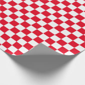 Checkboard voor witte en [rode] cheques cadeaupapier (Hoek)