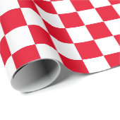 Checkboard voor witte en [rode] cheques cadeaupapier (Rol Hoek)