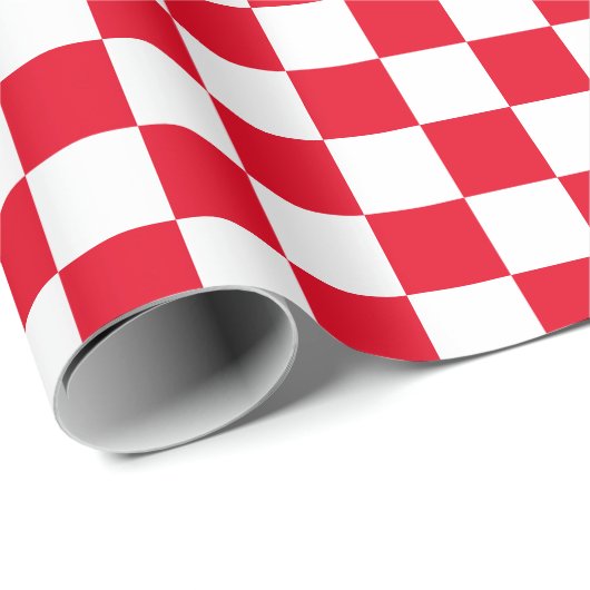 Checkboard voor witte en [rode] cheques cadeaupapier (Rol Hoek)