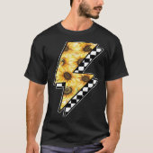 Checked Sunflower Lightning Chess Board T-shirt (Voorkant)