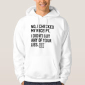 CheckedReceiptLies1A Hoodie (Voorkant)