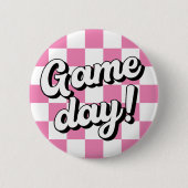 Checker Board Game Day College Sorority Button (Voorkant)