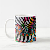 Checker Board Stripe Design Art Koffiemok (Links)