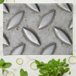 Checker Bord Industrial Warehouse Steel Chic Theedoek