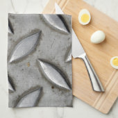 Checker Bord Industrial Warehouse Steel Chic Theedoek (Quarter Fold)