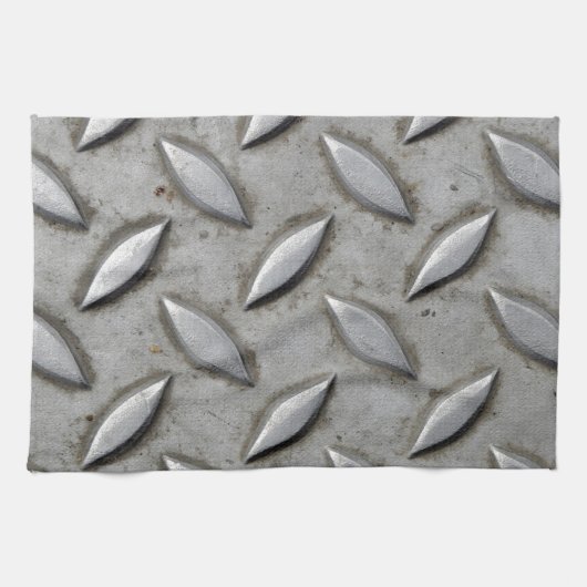 Checker Bord Industrial Warehouse Steel Chic Theedoek (Horizontaal)