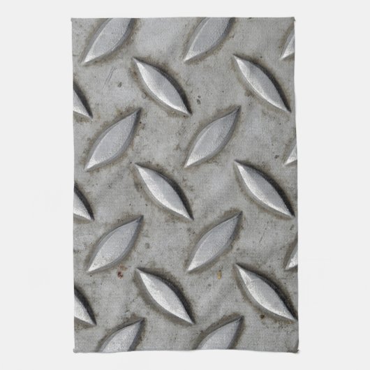 Checker Bord Industrial Warehouse Steel Chic Theedoek (Verticaal)