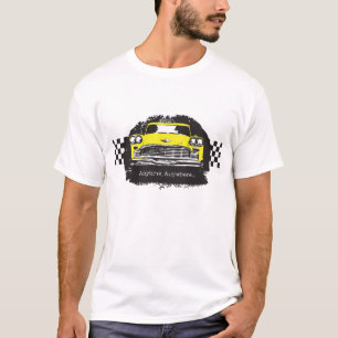 Checker Cab Taxi Driver Anytime Anywhere t shirt